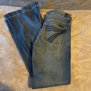 7 For All Mankind Light Blue Flare Jeans